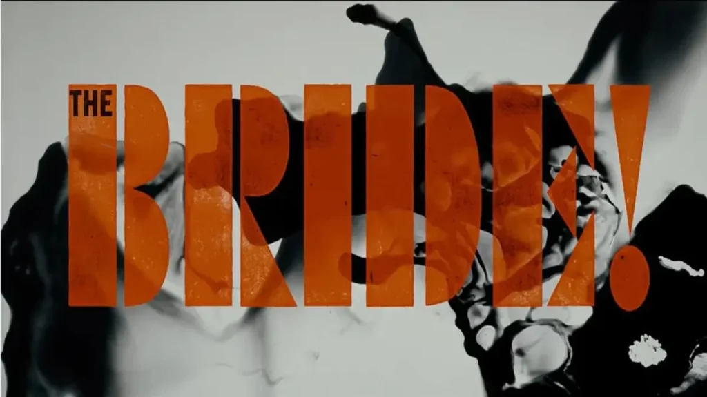 The Bride official trailer gothic typography with abstract black and white imagery