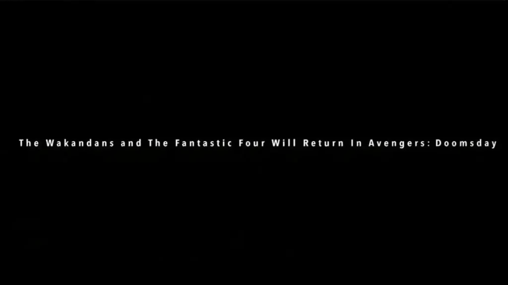 The Wakandans and Fantastic Four returning in Avengers Doomsday teaser screen