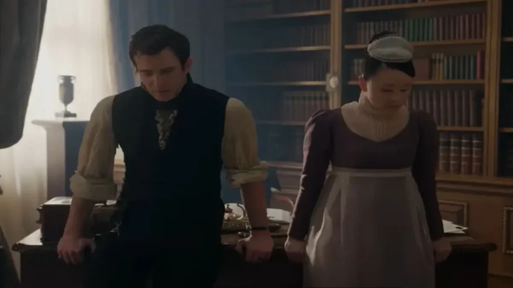 Bridgerton Season 4 Part 2: Love, Scandal & Reckoning on Netflix Bridgerton Season 4 Part 2 official trailer scene featuring emotional confrontation in Regency-era study