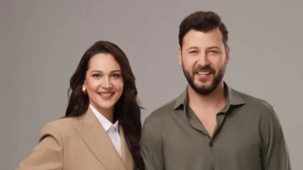 Gülsim Ali and Ümit Kantarcılar during Love Department theatre rehearsal