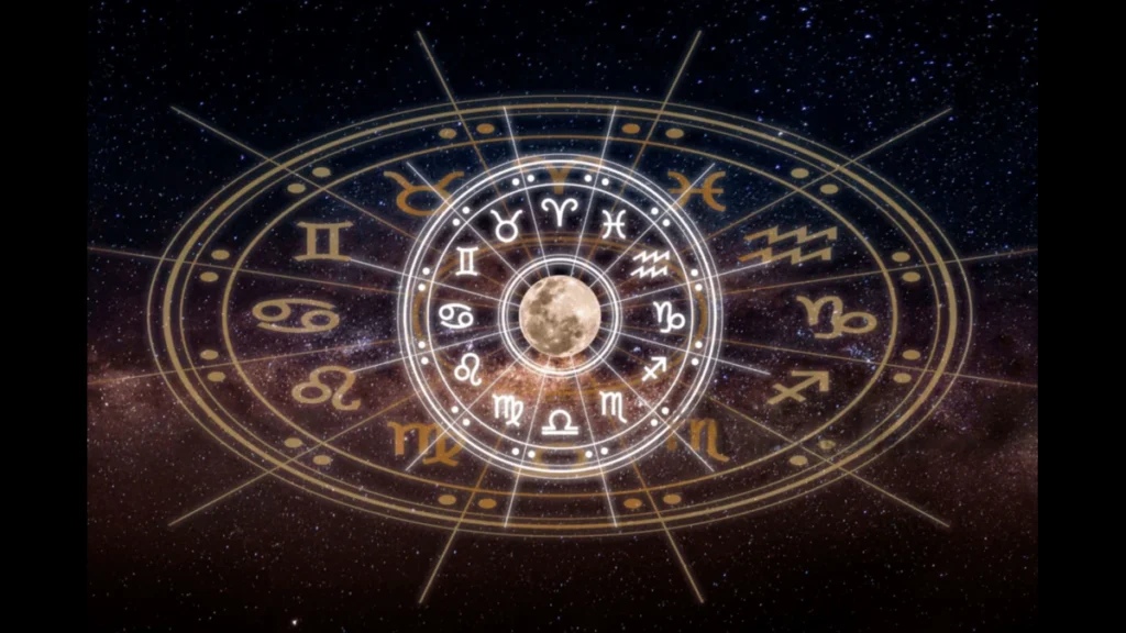 March 10 2026 horoscope zodiac wheel showing astrology symbols for all 12 zodiac signs and daily cosmic predictions