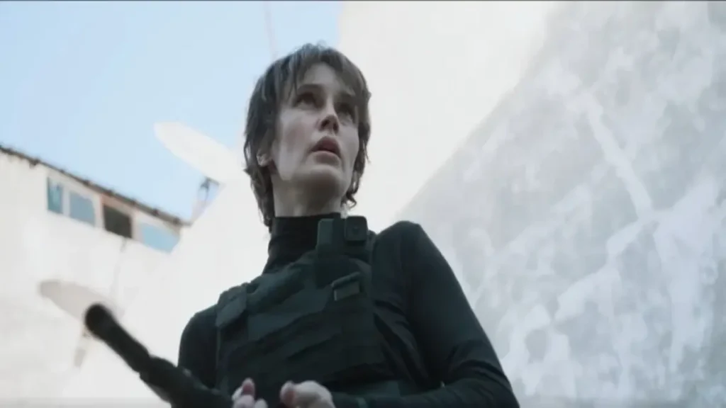 Agent Zero 2026 official trailer scene showing a tactical agent in black combat gear during an action sequence