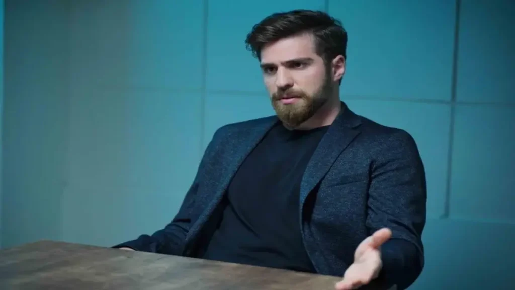 Lead actor portraying Kenneth in a dramatic scene from the stage play “The Story of a Very Small Probability”