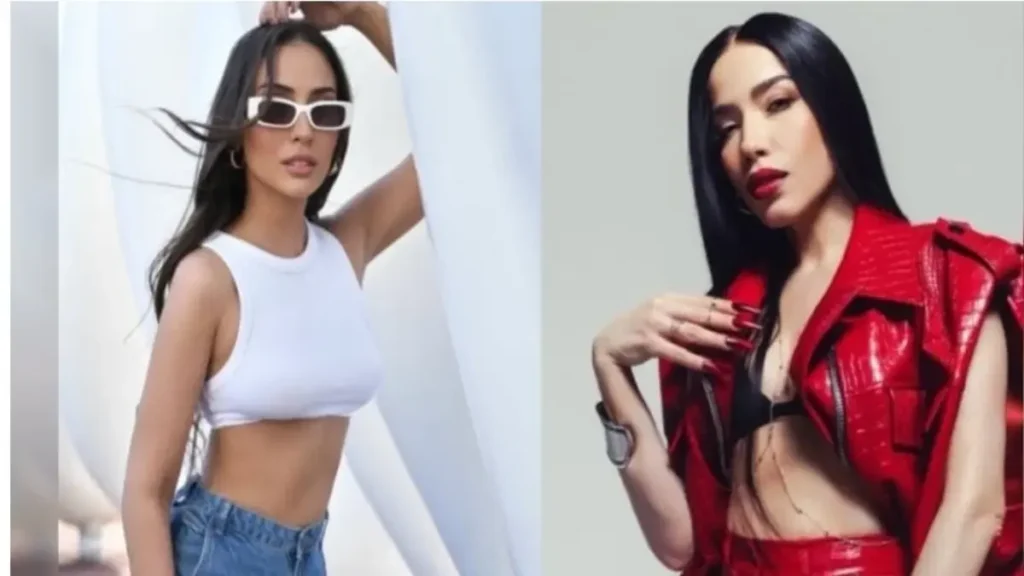 Hande Ünsal Responds to Burcu Güneş: Turkish Pop Controversy Two Turkish pop singers photographed during a fashion-style promotional shoot.