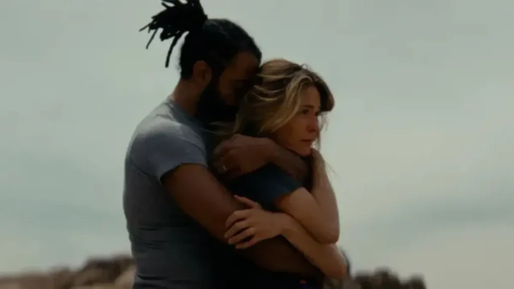 Daveed Diggs and Katie Aselton emotional embrace scene in Magic Hour movie trailer