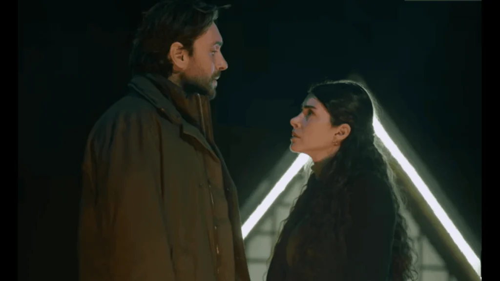 Taşacak Bu Deniz Episode 22 dramatic scene featuring Adil and Esme