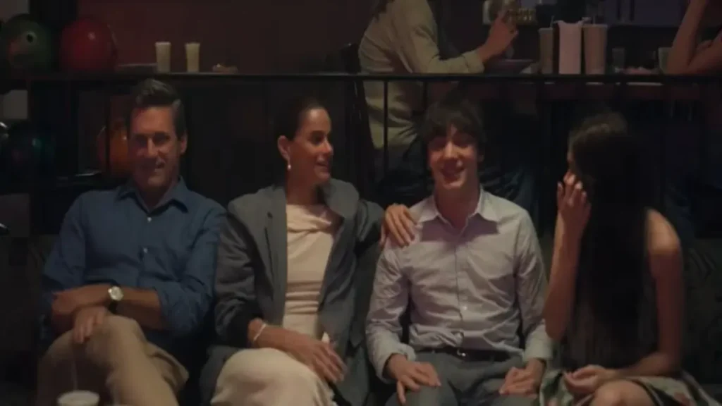 Your Friends & Neighbors Season 2: Dark Secrets Return Your Friends & Neighbors Season 2 trailer scene showing suburban characters in a tense social setting.