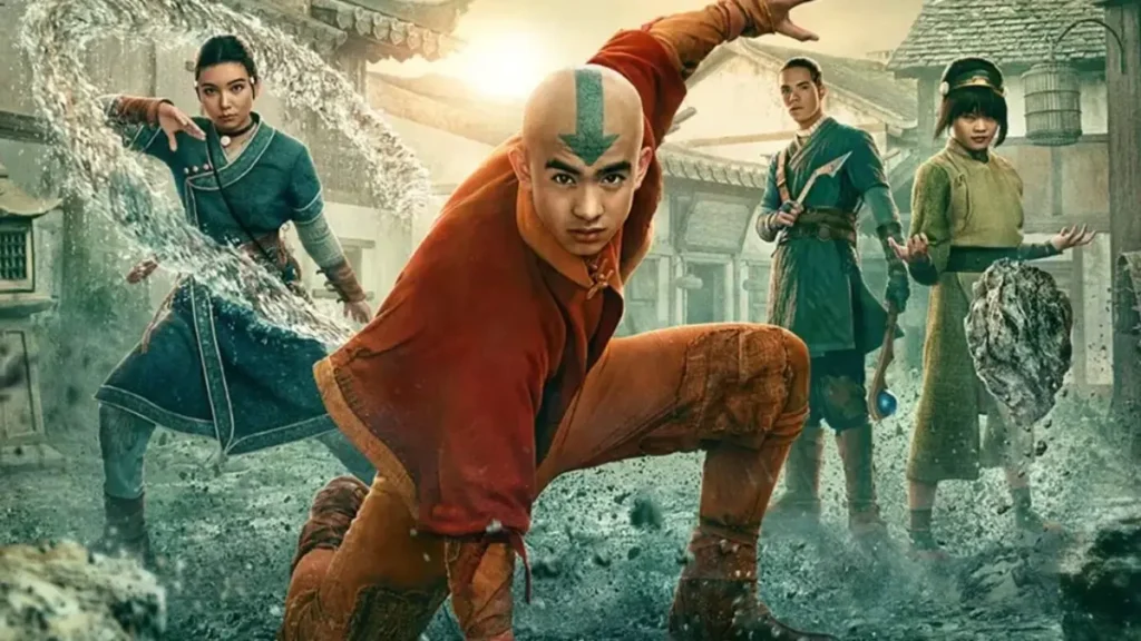 Avatar The Last Airbender Season 2 Netflix cast Aang Katara Sokka Zuko Earth Kingdom scene