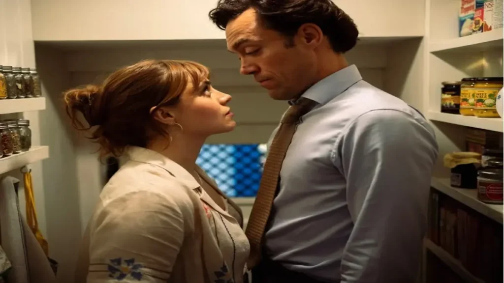 Rivals Season 2 intense romantic confrontation scene from Hulu trailer