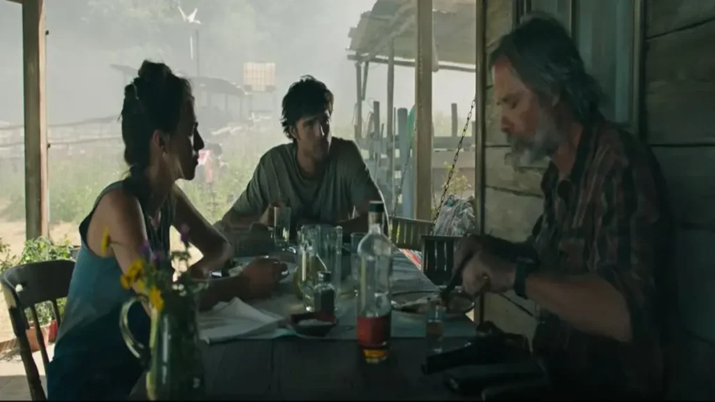 The Dog Stars official trailer scene showing lone survivor in post-apocalyptic landscape