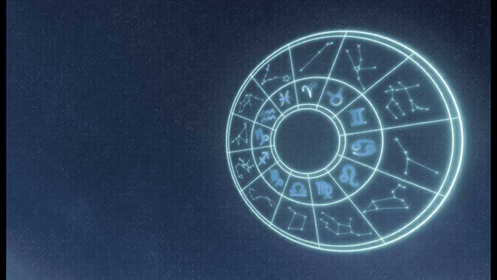 12 May 2026 horoscope illustration featuring all 12 zodiac signs under cosmic planetary alignment