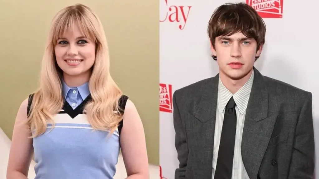 Lead actors featured in the official promotional image for Finding Emily ahead of the film’s August 2026 theatrical release.