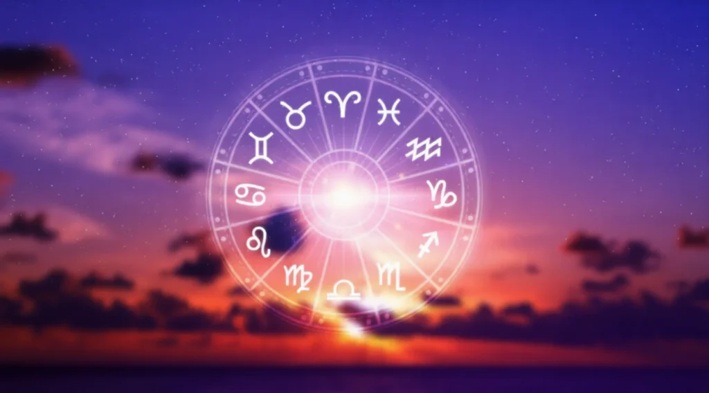 June 6 2026 horoscope chart showing all 12 zodiac signs with planetary transits