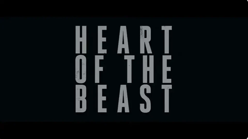 Heart of the Beast 2026 official movie title card — Brad Pitt survival thriller by David Ayer