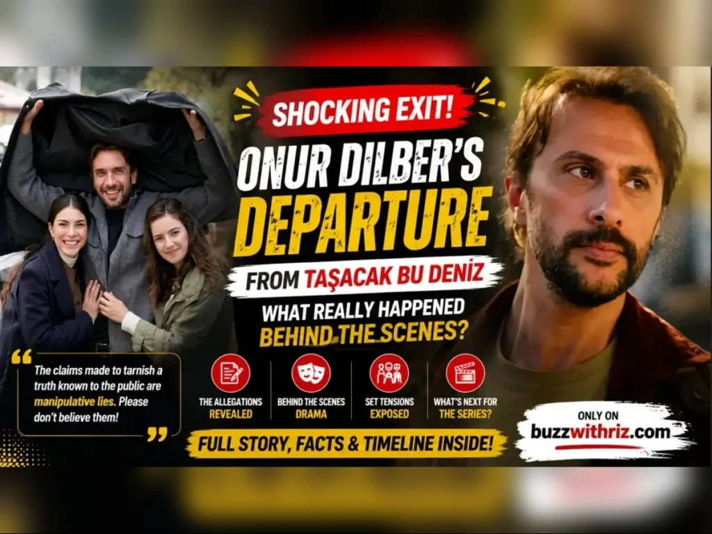 Onur Dilber amid growing controversy surrounding his departure from Taşacak Bu Deniz.