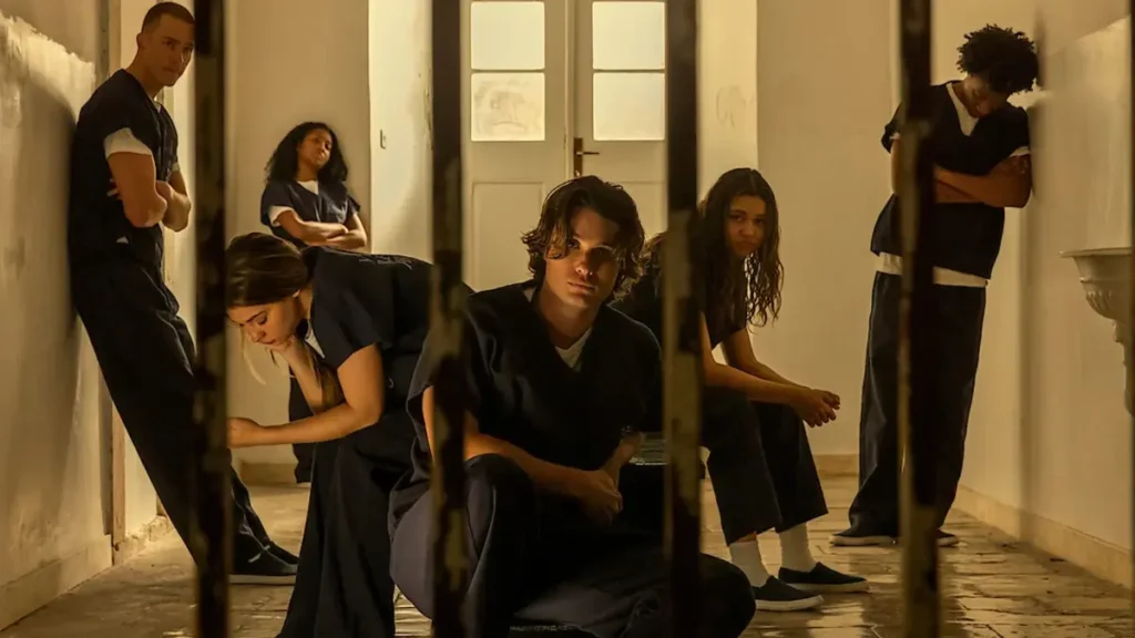 Outer Banks Season 5 teaser showing the Pogues in a tense and emotional scene from Netflix's final season.