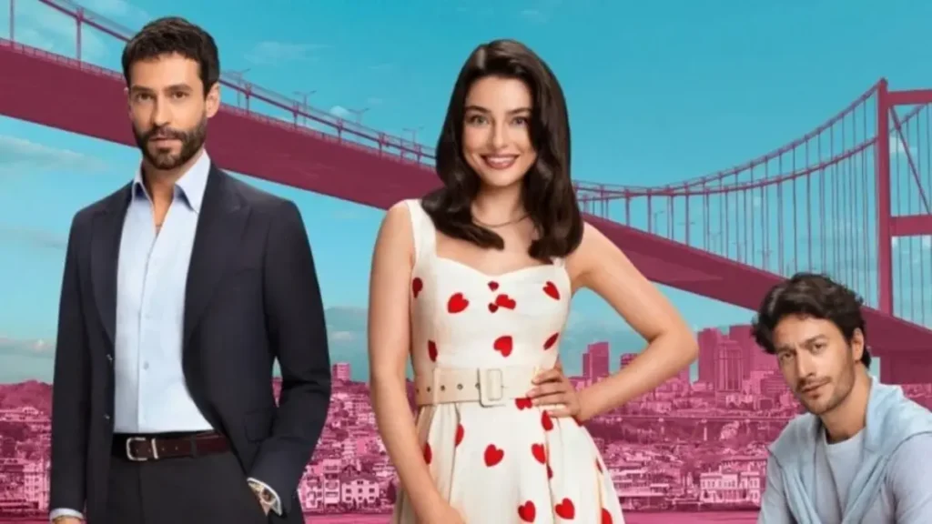 Probable Love Muhtemel Aşk official poster featuring Ayça Ayşin Turan, Ekin Koç and Feyyaz Şerifoğlu