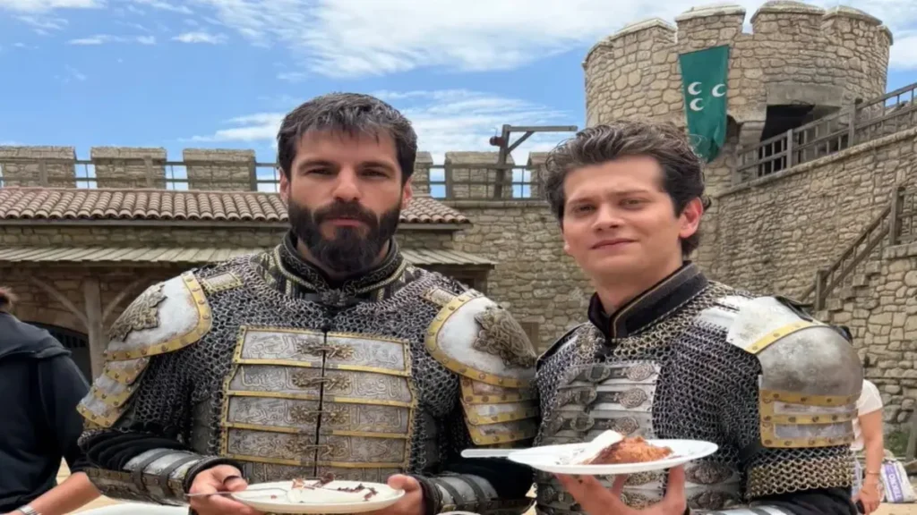 Serkan Çayoğlu Receives Heartwarming Birthday Surprise on the Set of Mehmed: Sultan of Conquests Serkan Çayoğlu celebrating birthday with cast and crew on the set of Mehmed Sultan of Conquests