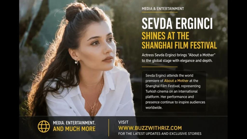 Sevda Erginci attends the premiere of About a Mother at the Shanghai International Film Festival.