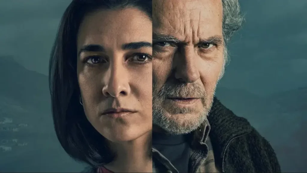 The Truthers Netflix official trailer promotional image featuring two central characters in a mystery thriller series.