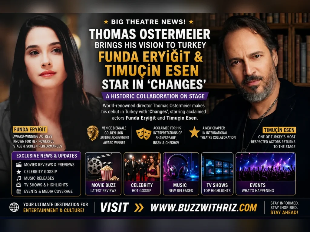 Acclaimed Director Thomas Ostermeier Debuts in Turkey with ‘Changes,’ Starring Funda Eryiğit and Timuçin Esen Thomas Ostermeier directing Funda Eryiğit and Timuçin Esen in Changes theatre production