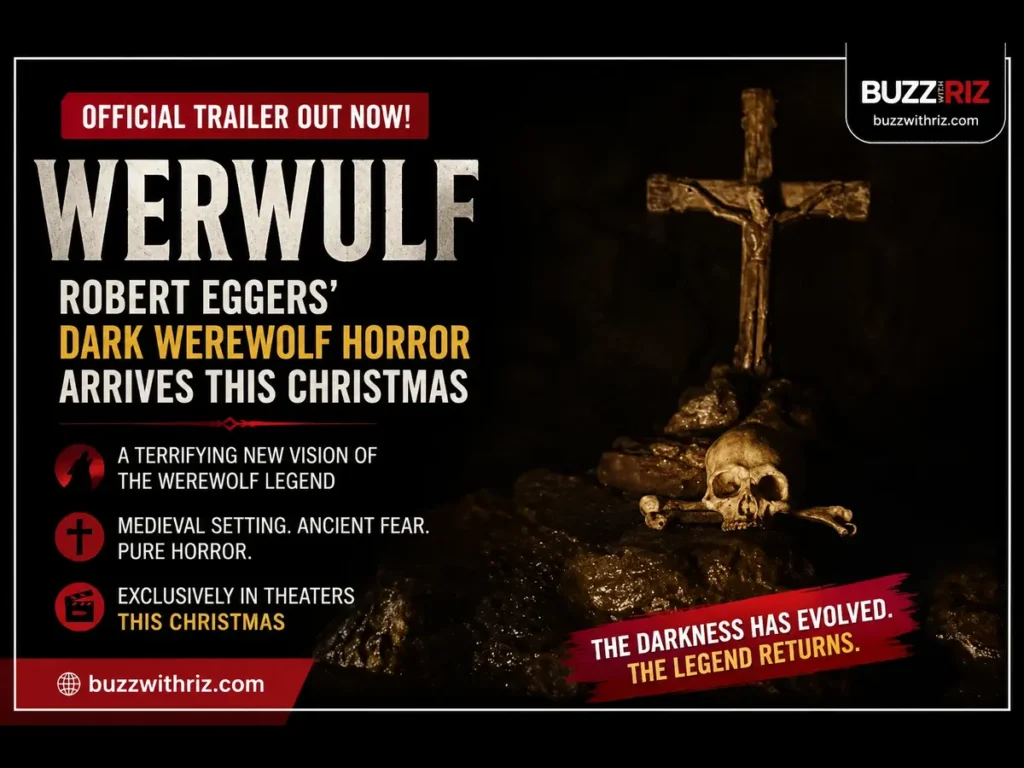 Crucifix and skull in the dark from the WERWULF official trailer.