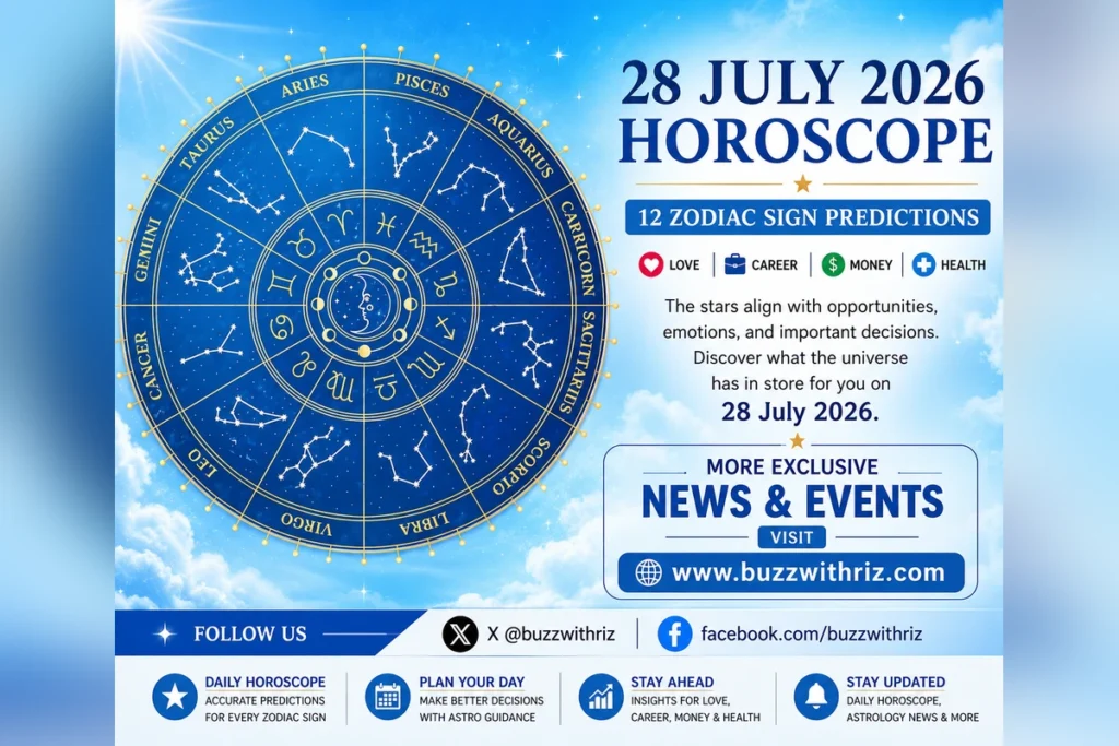 28 July 2026 Daily Horoscope for All Zodiac Signs