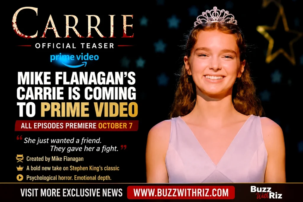 Carrie Official Teaser Breakdown: Mike Flanagan’s Prime Video Series Could Be the Definitive Stephen King Adaptation Mike Flanagan reimagines Stephen King's Carrie in a new Prime Video series premiering October 7.