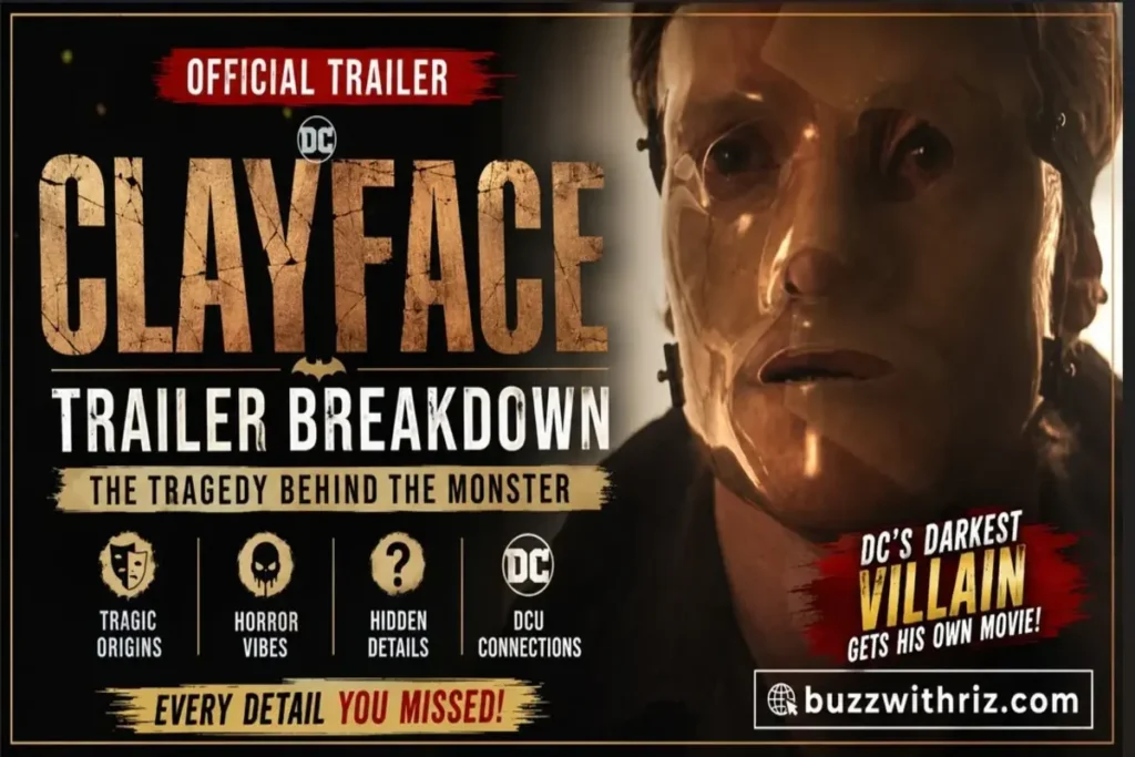 Clayface Official Trailer 2026 featuring the terrifying transformation of DC Studios' iconic Batman villain