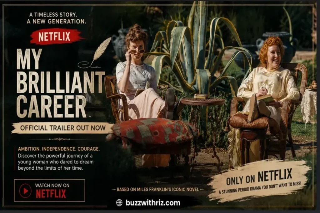 My Brilliant Career Official Trailer: Netflix Revives an Australian Literary Classic with Stunning Visuals and Powerful Emotion My Brilliant Career official trailer scene featuring two women in a beautifully landscaped Victorian garden from Netflix's period drama.