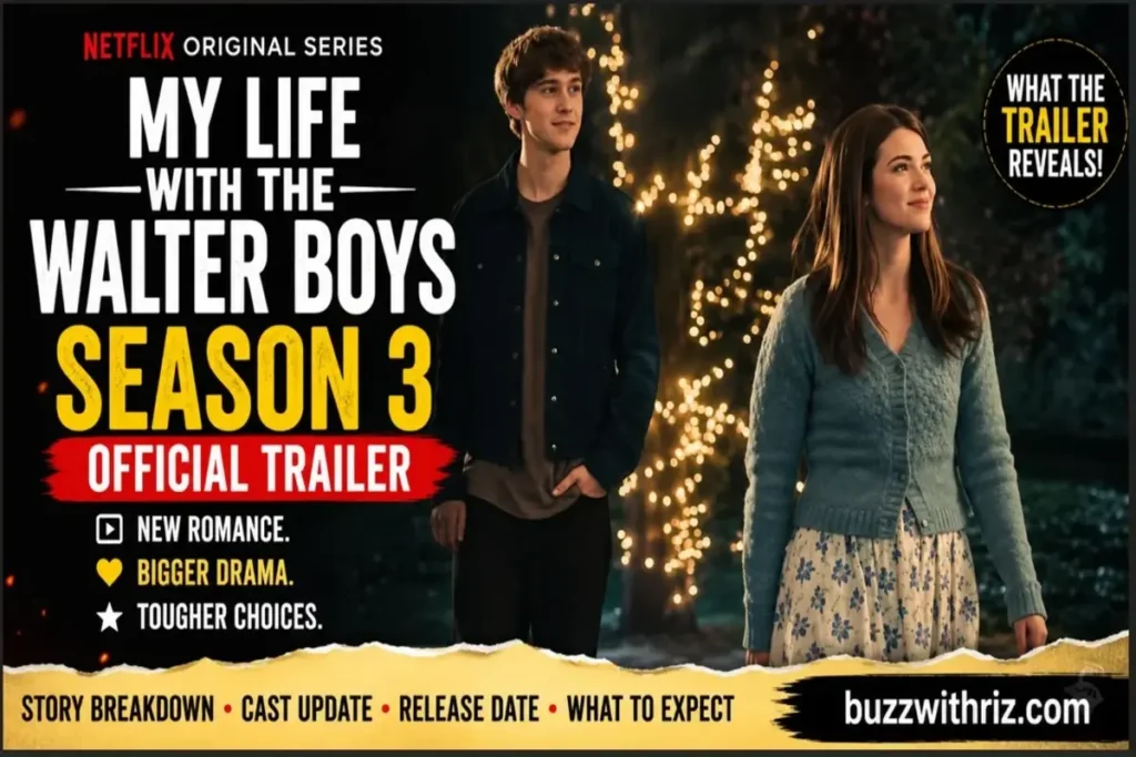 Jackie Howard and one of the Walter brothers in My Life With the Walter Boys Season 3 official Netflix trailer.