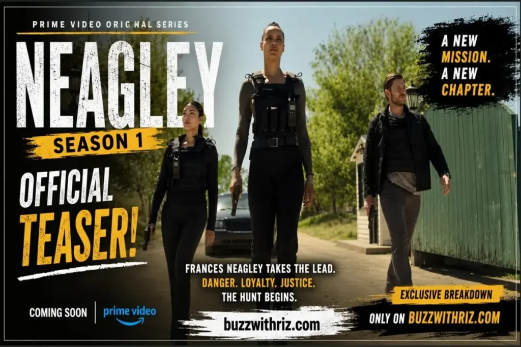 Neagley Season 1 official teaser showing Frances Neagley leading a tactical operation in Prime Video's upcoming action thriller.
