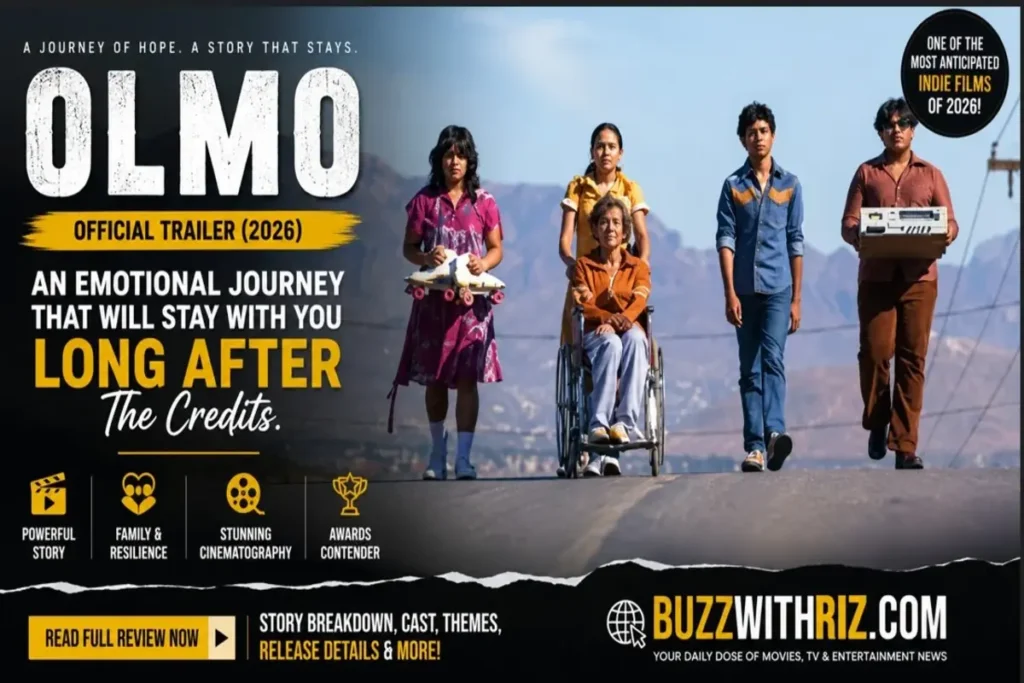 Olmo Trailer (2026): A Powerful First Look at One of the Most Emotional Independent Films of the Year Cast of Olmo (2026) walking together through a mountain landscape in the official trailer, highlighting the film's emotional family journey.