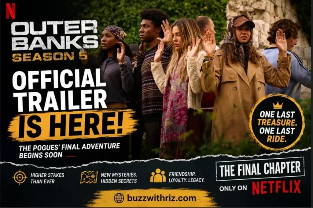 Outer Banks Season 5 Official Trailer Breakdown: Netflix’s Final Chapter Raises the Stakes for the Pogues Outer Banks Season 5 official trailer scene featuring the Pogues during a tense moment in Netflix's final adventure.