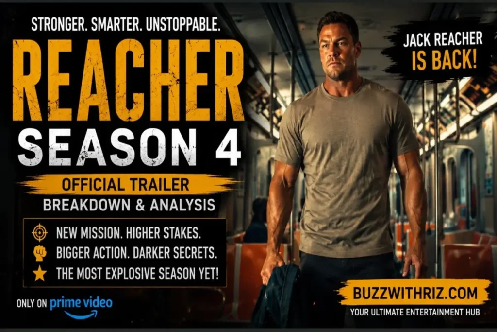 Alan Ritchson as Jack Reacher in the Reacher Season 4 Official Trailer on Prime Video