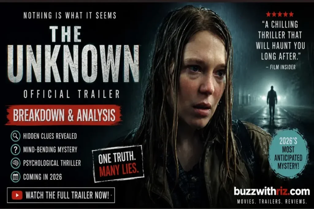 The Unknown (2026) Official Trailer Breakdown: A Chilling Psychological Thriller That Leaves More Questions Than Answers The Unknown (2026) official trailer featuring the lead character in a tense psychological thriller scene.