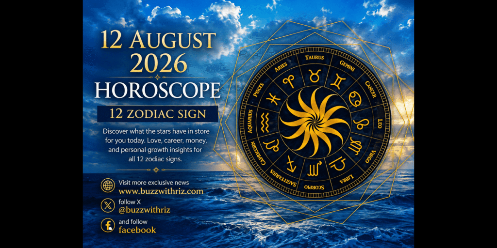 12 August 2026 horoscope for all 12 zodiac signs