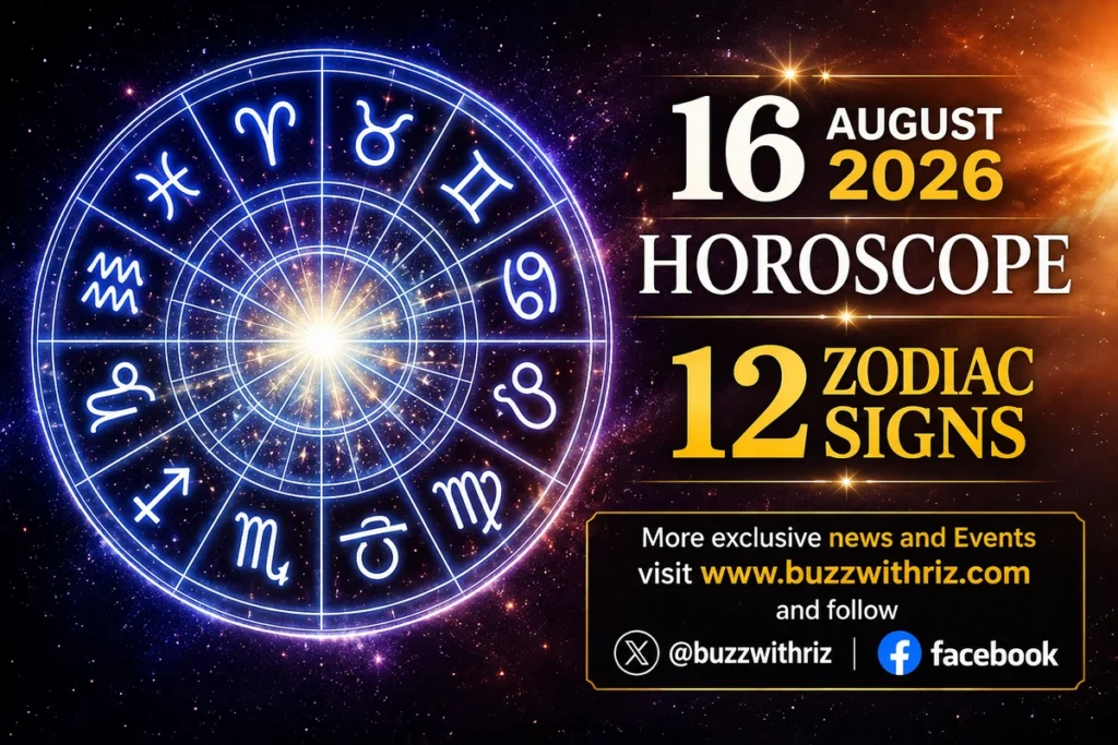 16 August 2026 horoscope for all 12 zodiac signs