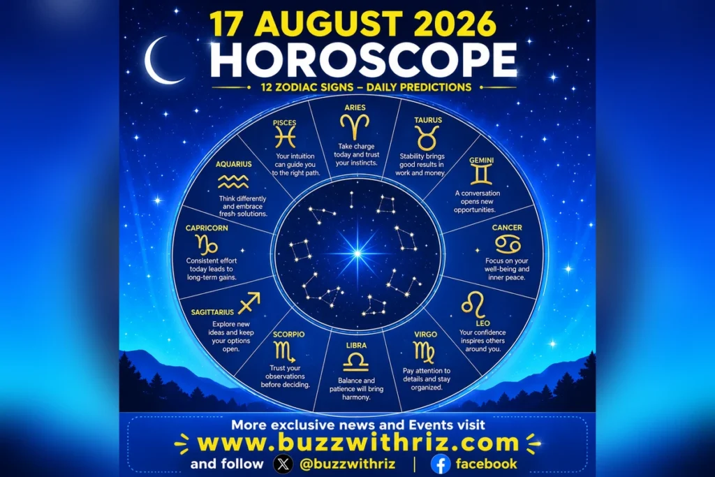 17 August 2026 horoscope for all 12 zodiac signs and daily astrology predictions