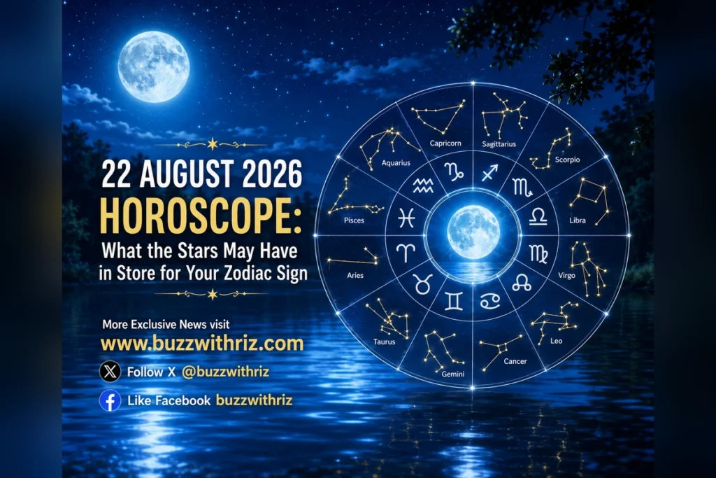 22 August 2026 horoscope for all 12 zodiac signs