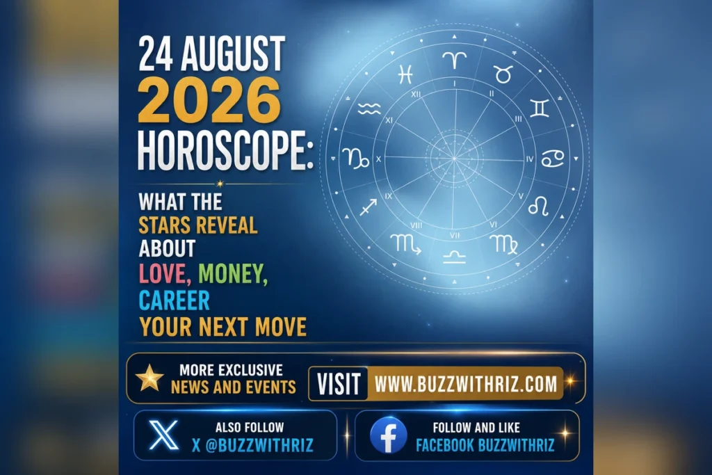 24 August 2026 horoscope for all 12 zodiac signs with daily astrology predictions