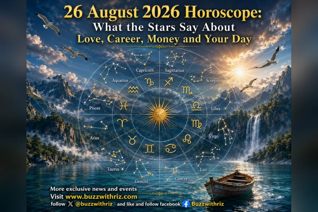 26 August 2026 horoscope for all 12 zodiac signs and daily astrology predictions