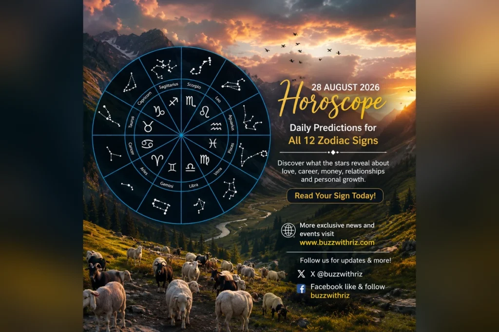 28 August 2026 Horoscope: Daily Predictions for All 12 Zodiac Signs 28 August 2026 horoscope for all 12 zodiac signs and daily astrology predictions