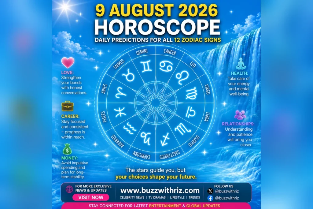 9 August 2026 Horoscope: Daily Predictions for All 12 Zodiac Signs 9 August 2026 horoscope for all 12 zodiac signs