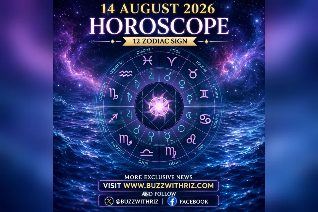August 14, 2026 Horoscope: What the Stars Say About Love, Career, Money and Your Next Move August 14, 2026 Horoscope: All 12 Zodiac Signs & Predictions