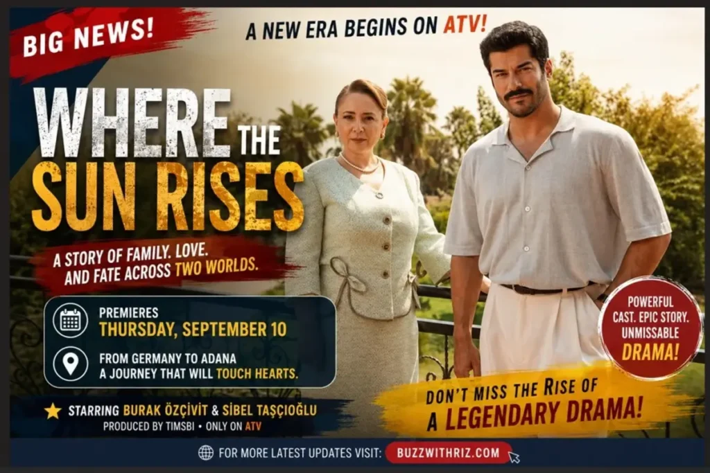 Burak Özçivit and Sibel Taşçıoğlu in Where the Sun Rises