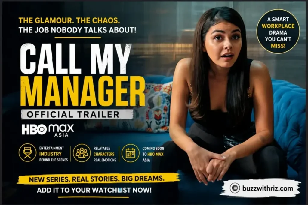 Call My Manager (2026) official trailer scene featuring a talent manager in HBO Max Asia workplace drama