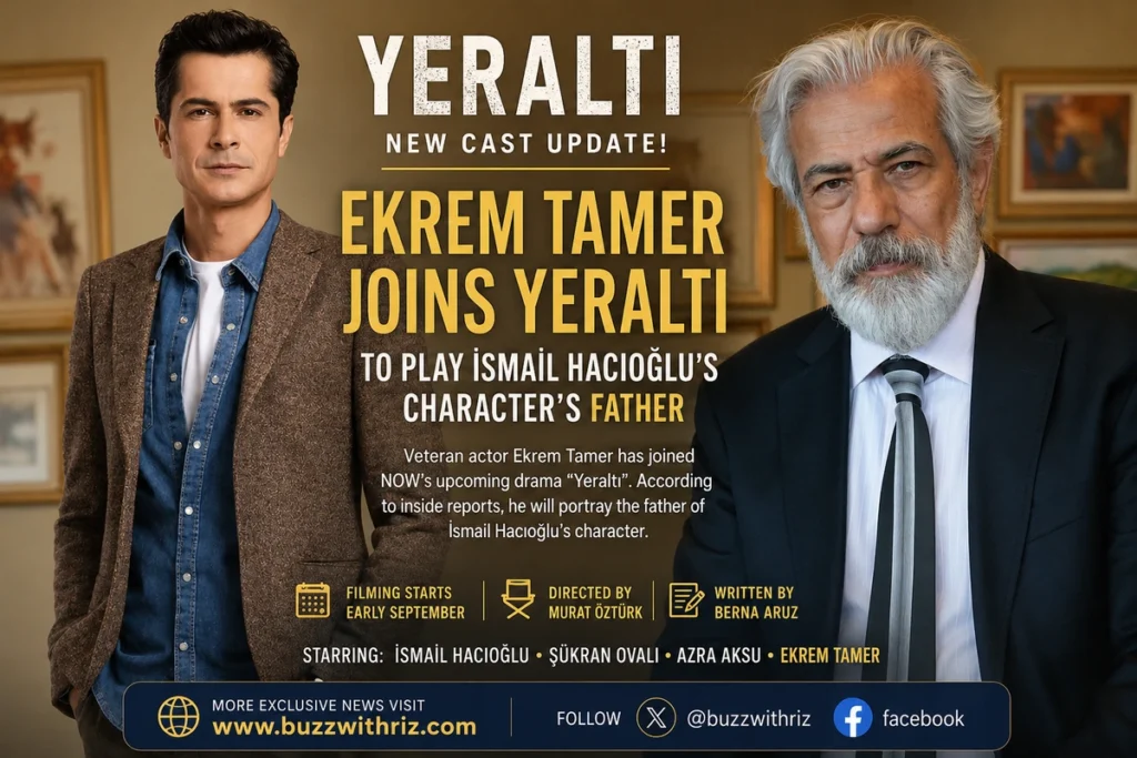 Ekrem Tamer Joins NOW’s Yeraltı: Veteran Actor Set to Play İsmail Hacıoğlu’s Father Ekrem Tamer joins NOW’s Yeraltı series alongside İsmail Hacıoğlu