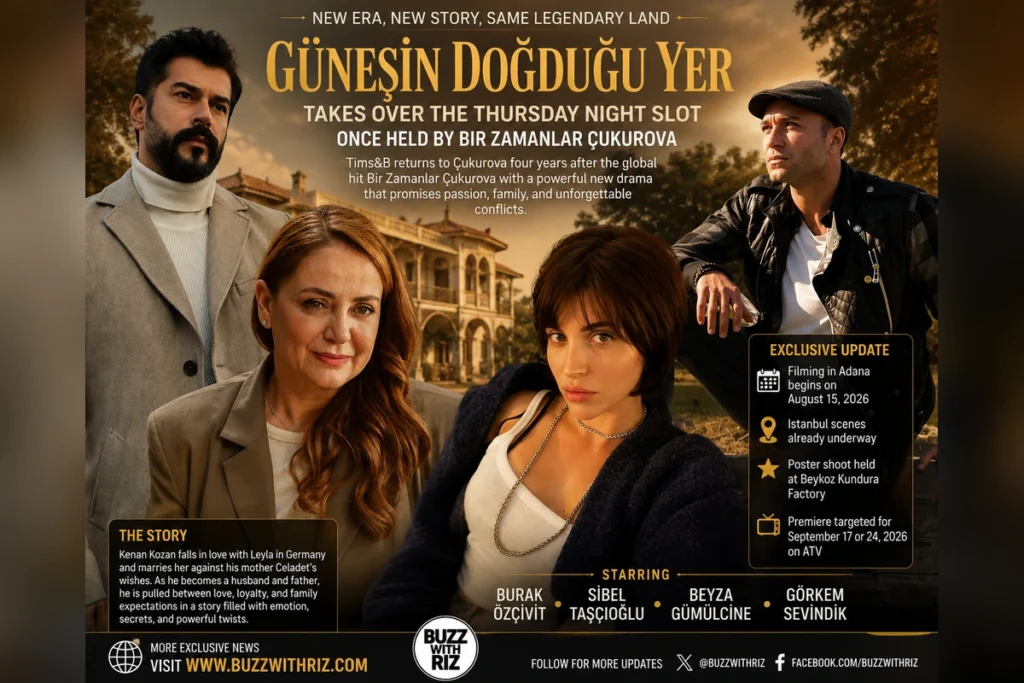 Burak Özçivit stars in Güneşin Doğduğu Yer, ATV's upcoming Turkish drama
