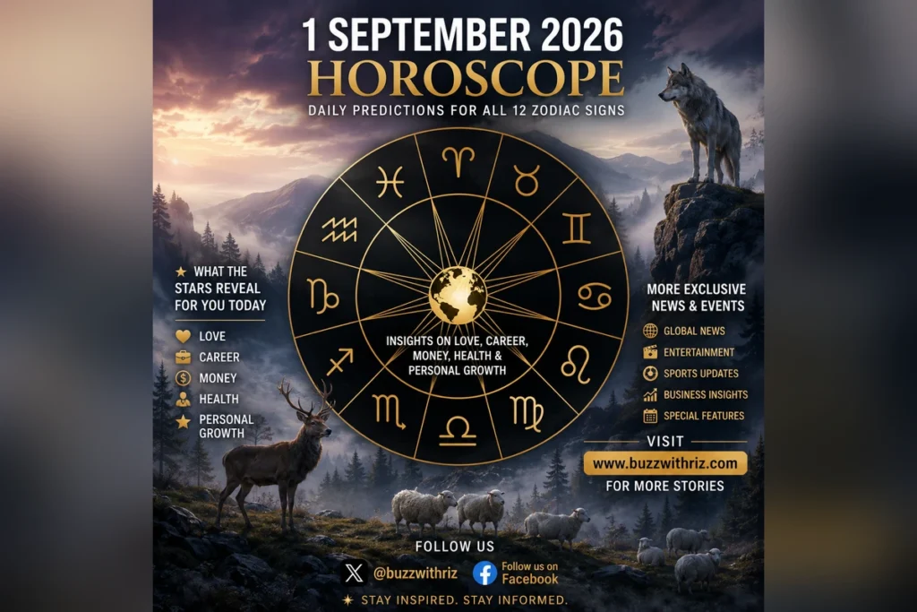 1 September 2026 horoscope for all 12 zodiac signs daily astrology predictions